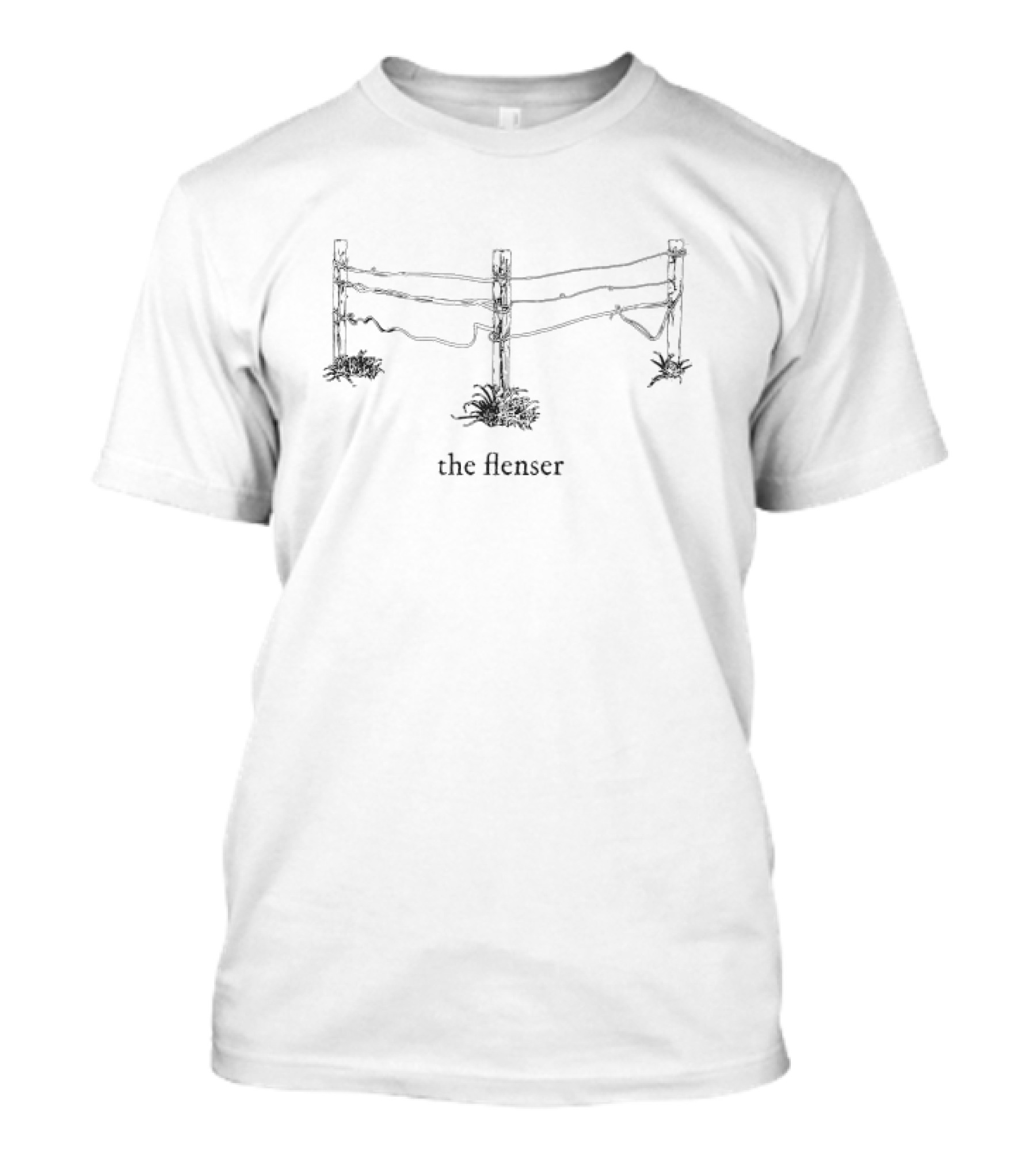 The Flenser Fence Illustration With Rustic Wire Details T-Shirt