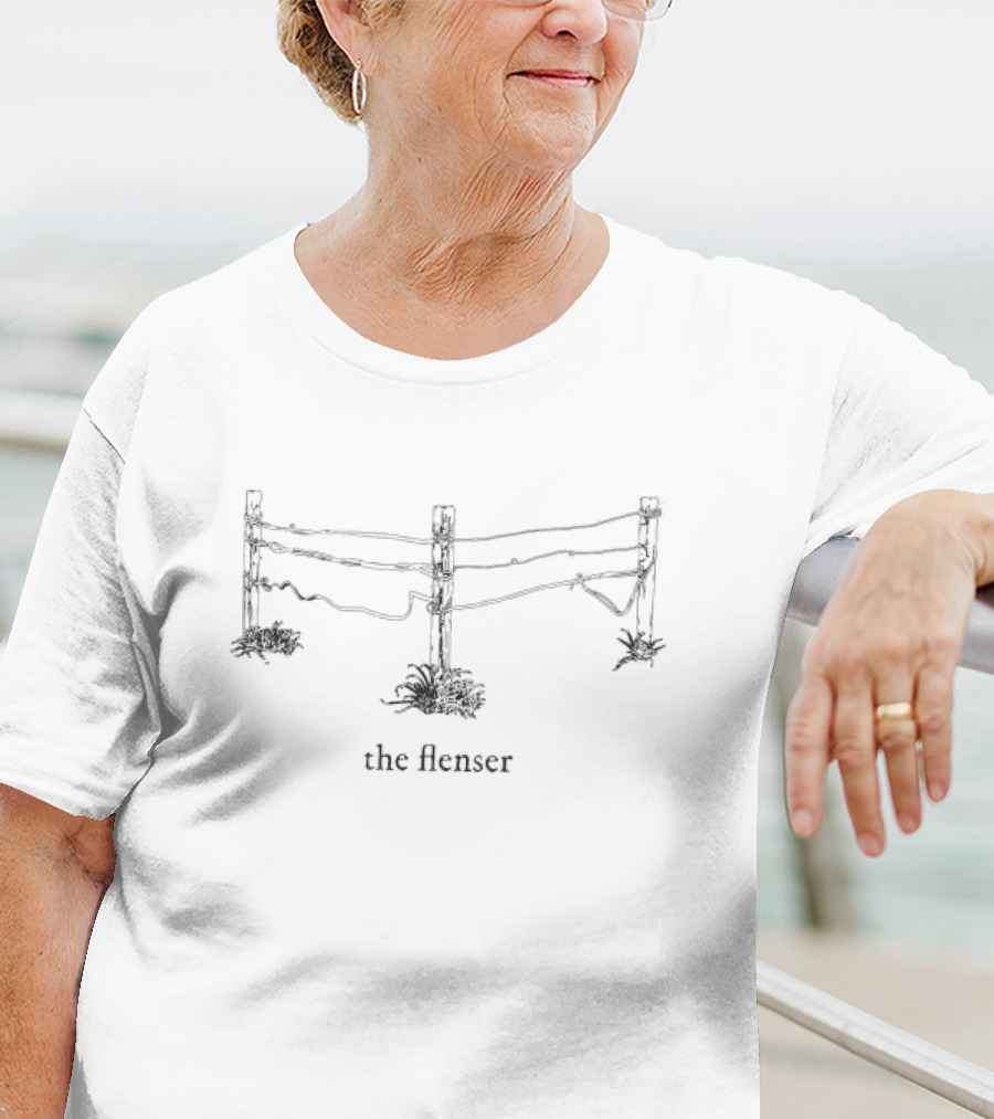 The Flenser Fence Illustration With Rustic Wire Details T-Shirt
