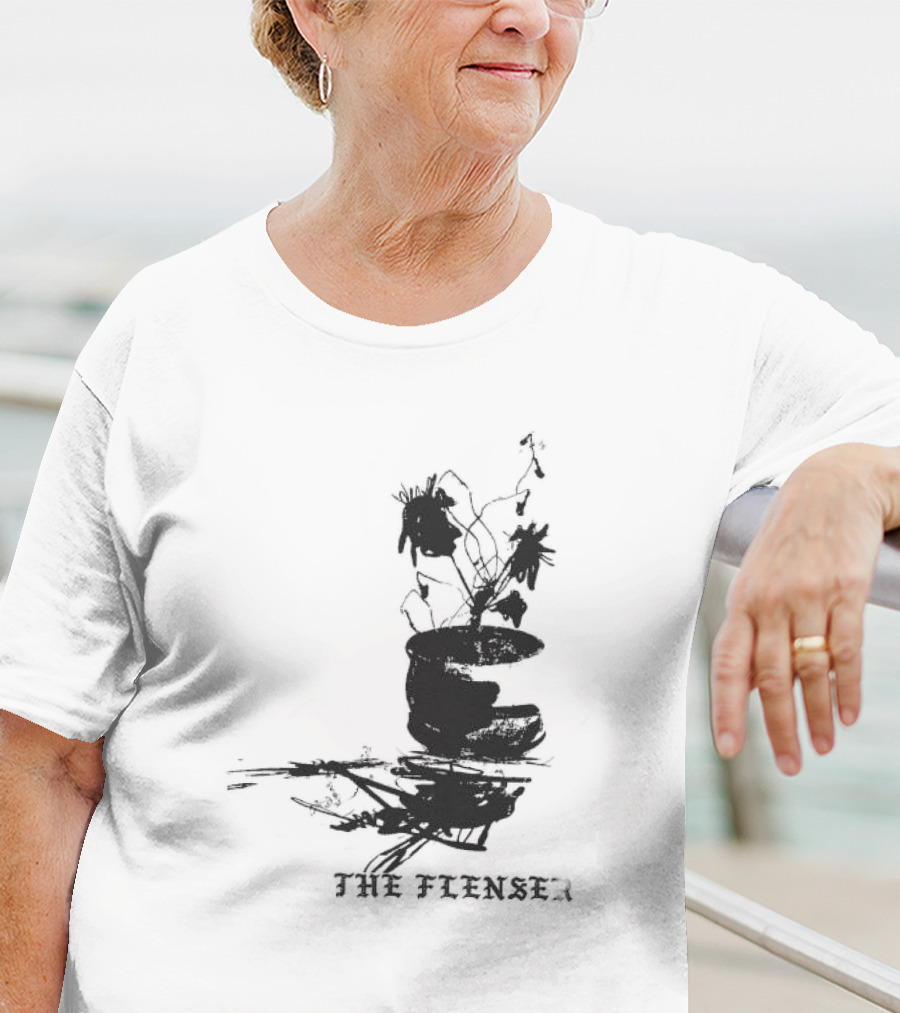 The Flenser Sad Flower Reflection T-Shirt