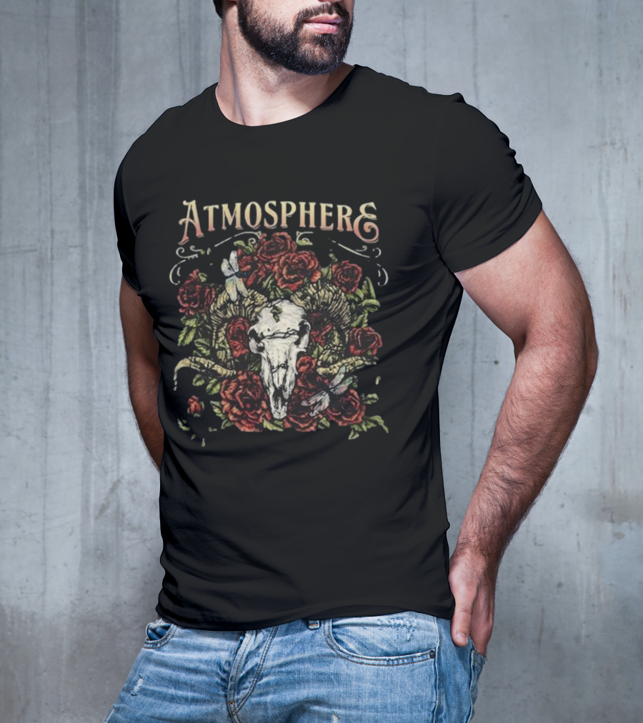 Atmosphere Skull And Roses Traveling Forever Tour T-Shirt