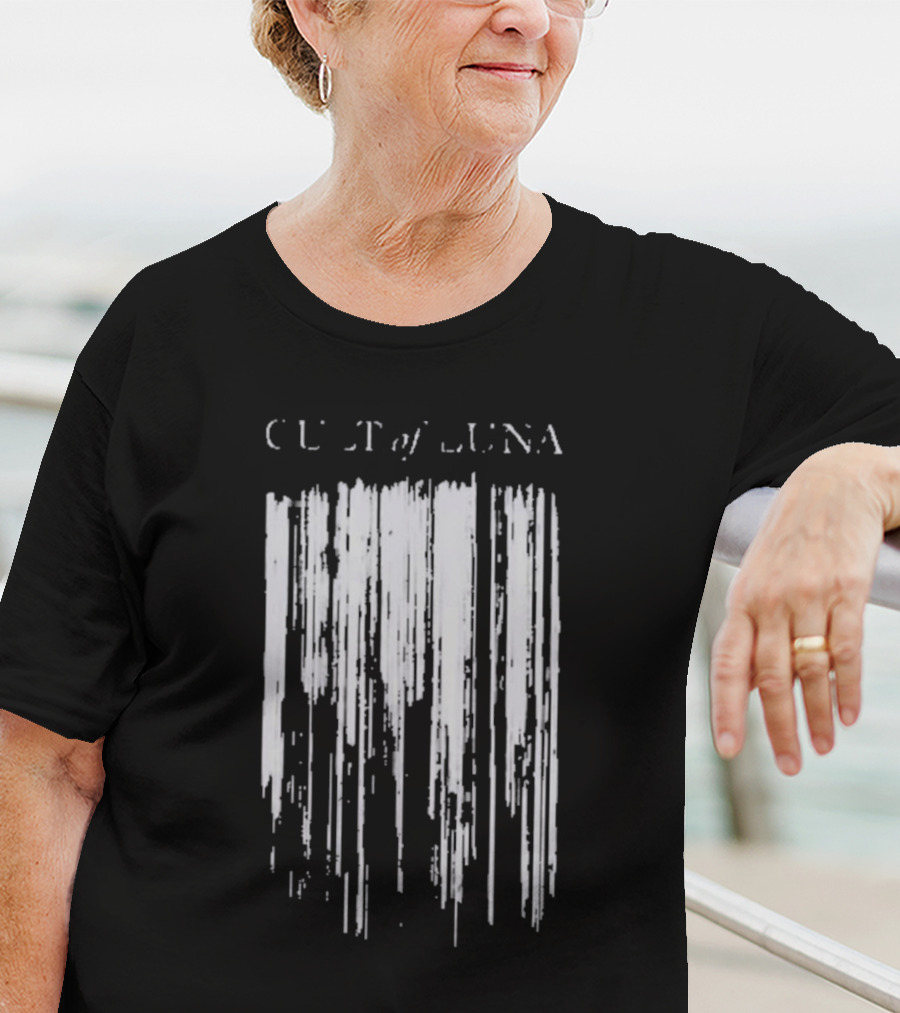 Cult Of Luna Vertikal Abstract Black Lines T-Shirt