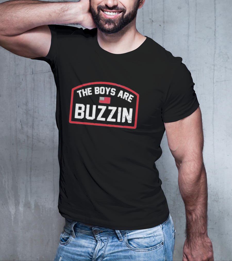 The Boys Are Buzzin American Flag Sports Hype T-Shirt