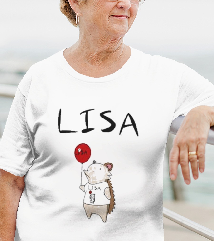 Natural Habitat Lisa Hedgehog Holding Red Balloon T-Shirt
