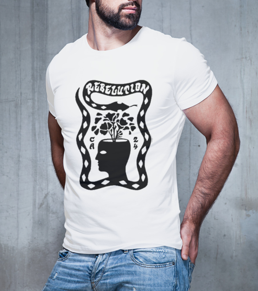 Rebelution CA 24 Snake Plant Head T-Shirt