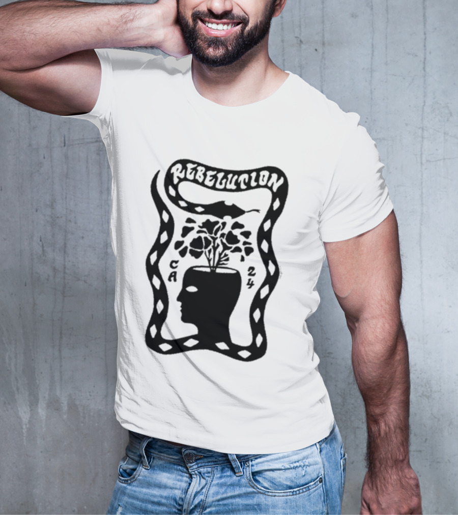 Rebelution CA 24 Snake Plant Head T-Shirt