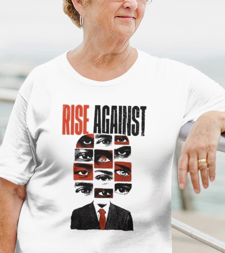 RISE AGAINST Eyes And Suit Big Brother Surveillance T-Shirt
