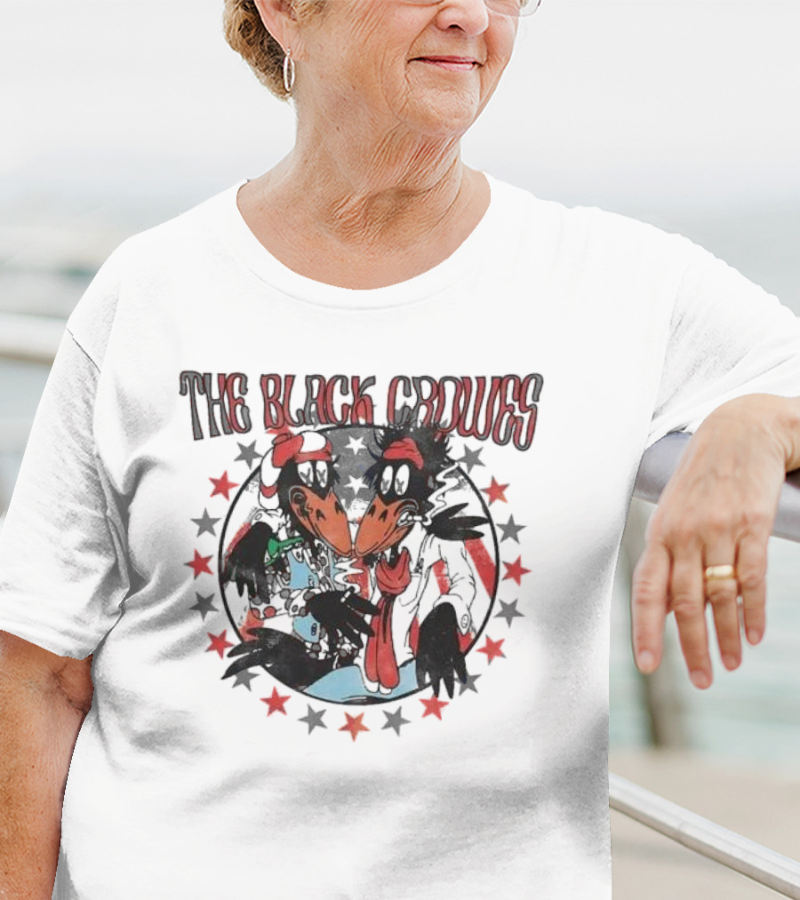 The Black Crowes Cartoon Stars Circle T-Shirt