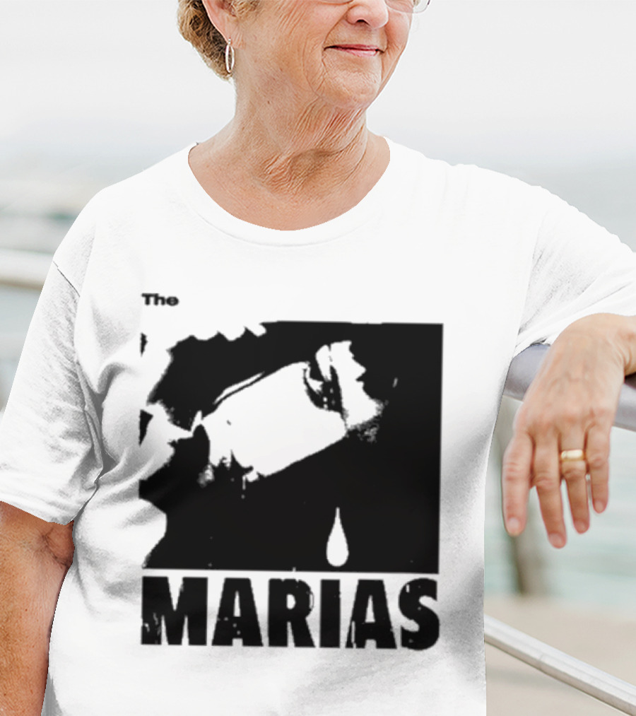 The Marias María Monochrome Teardrop Image T-Shirt