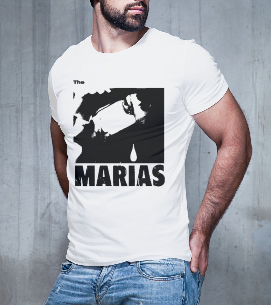 The Marias María Monochrome Teardrop Image T-Shirt
