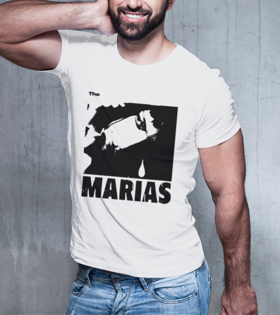 The Marias María Monochrome Teardrop Image T-Shirt
