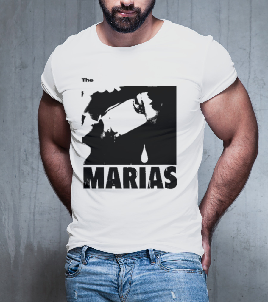 The Marias María Monochrome Teardrop Image T-Shirt