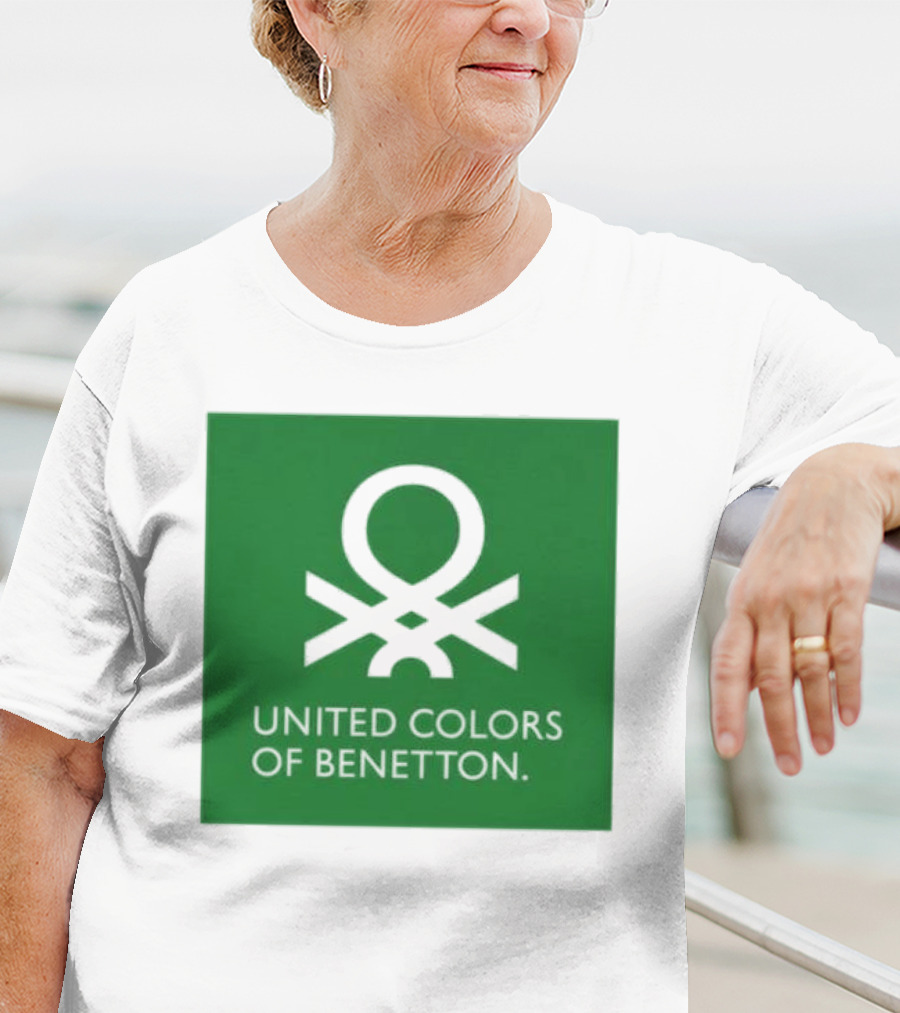 United Colors Of Benetton Green Emblem Fashion Brand T-Shirt