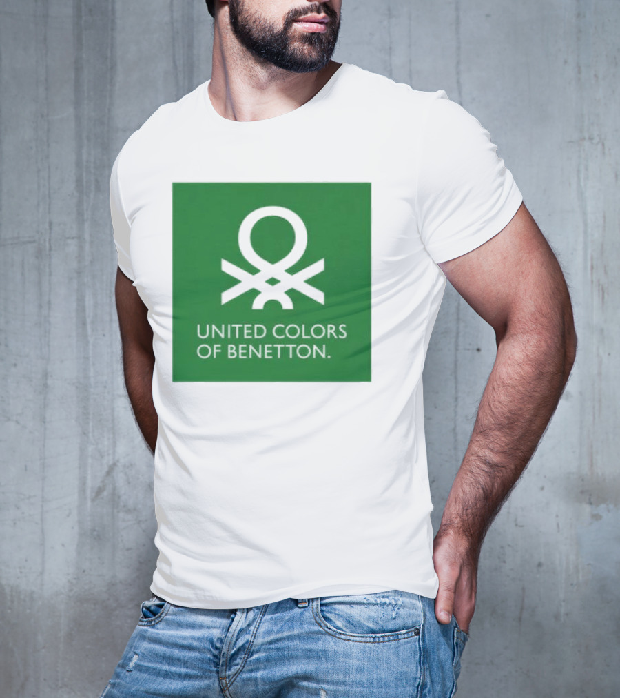 United Colors Of Benetton Green Emblem Fashion Brand T-Shirt