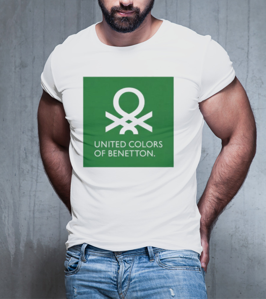 United Colors Of Benetton Green Emblem Fashion Brand T-Shirt