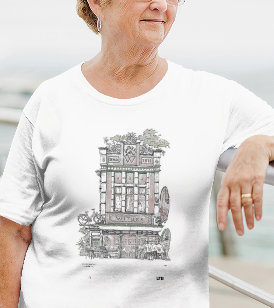 Witushatsu Wituka Seville 2013 Building Bicycle Surfboard Urban Scene T-Shirt