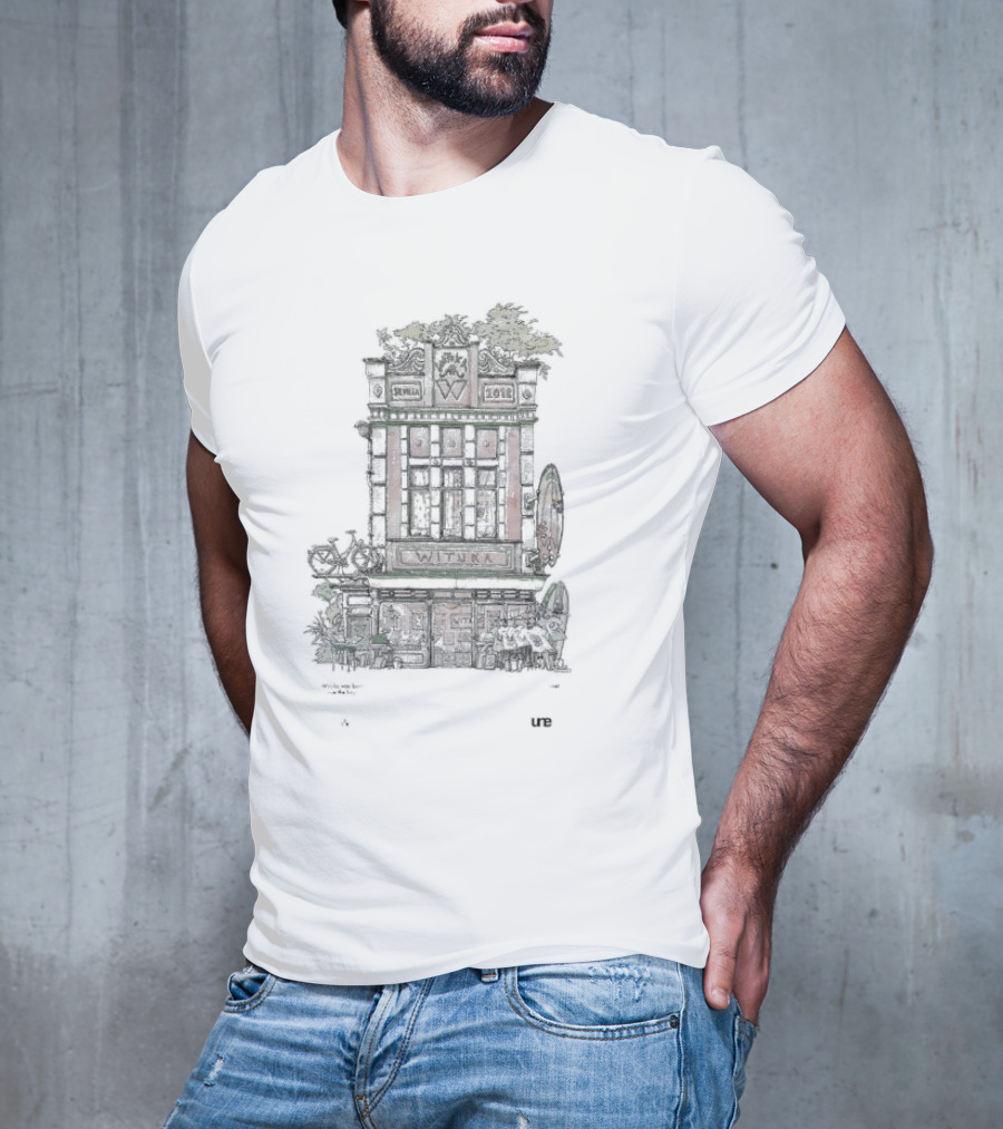 Witushatsu Wituka Seville 2013 Building Bicycle Surfboard Urban Scene T-Shirt