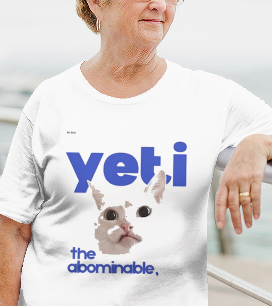 Yeti The Abominable No Boit Cat Face T-Shirt