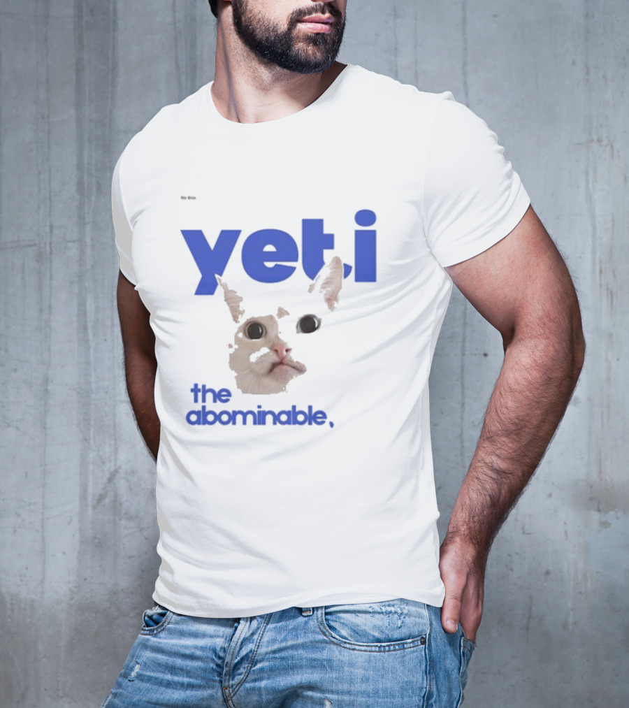Yeti The Abominable No Boit Cat Face T-Shirt