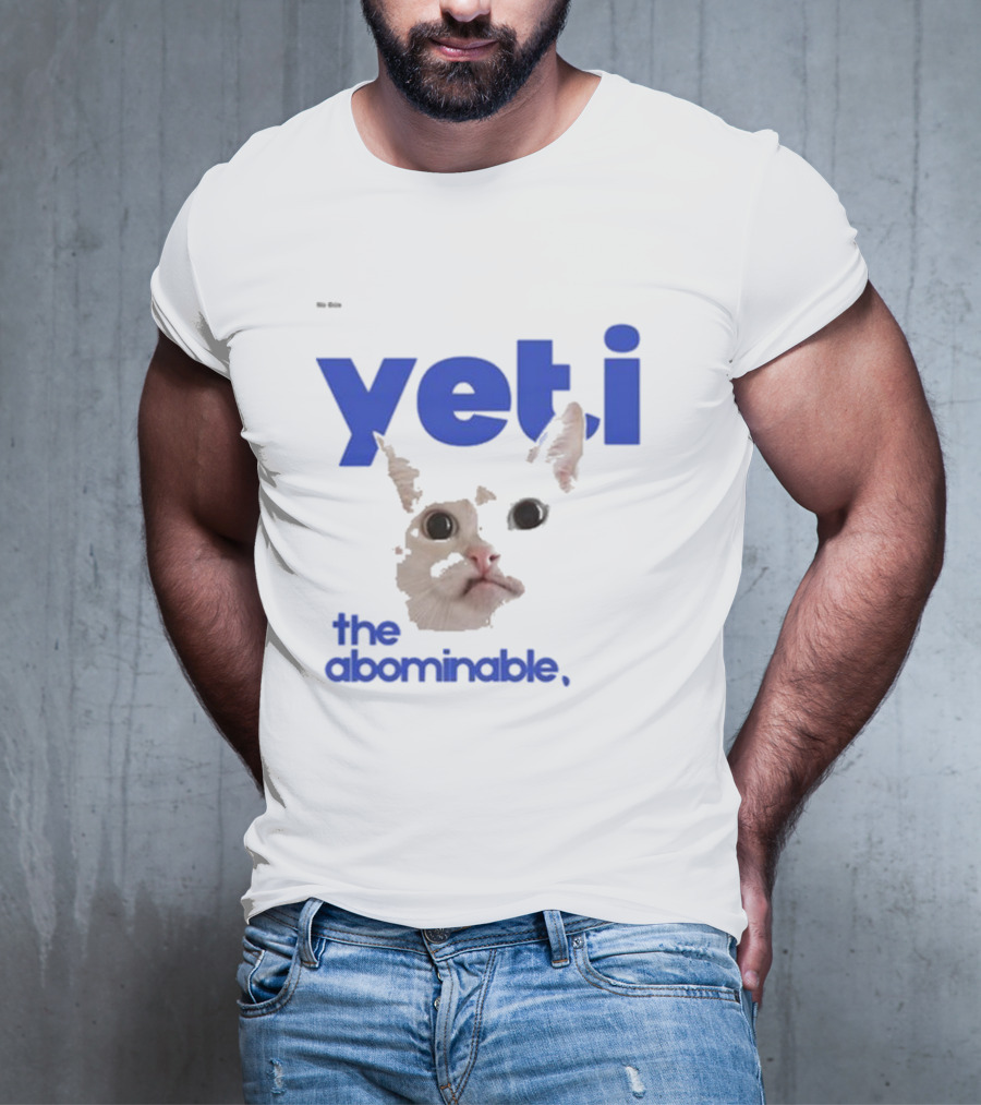 Yeti The Abominable No Boit Cat Face T-Shirt