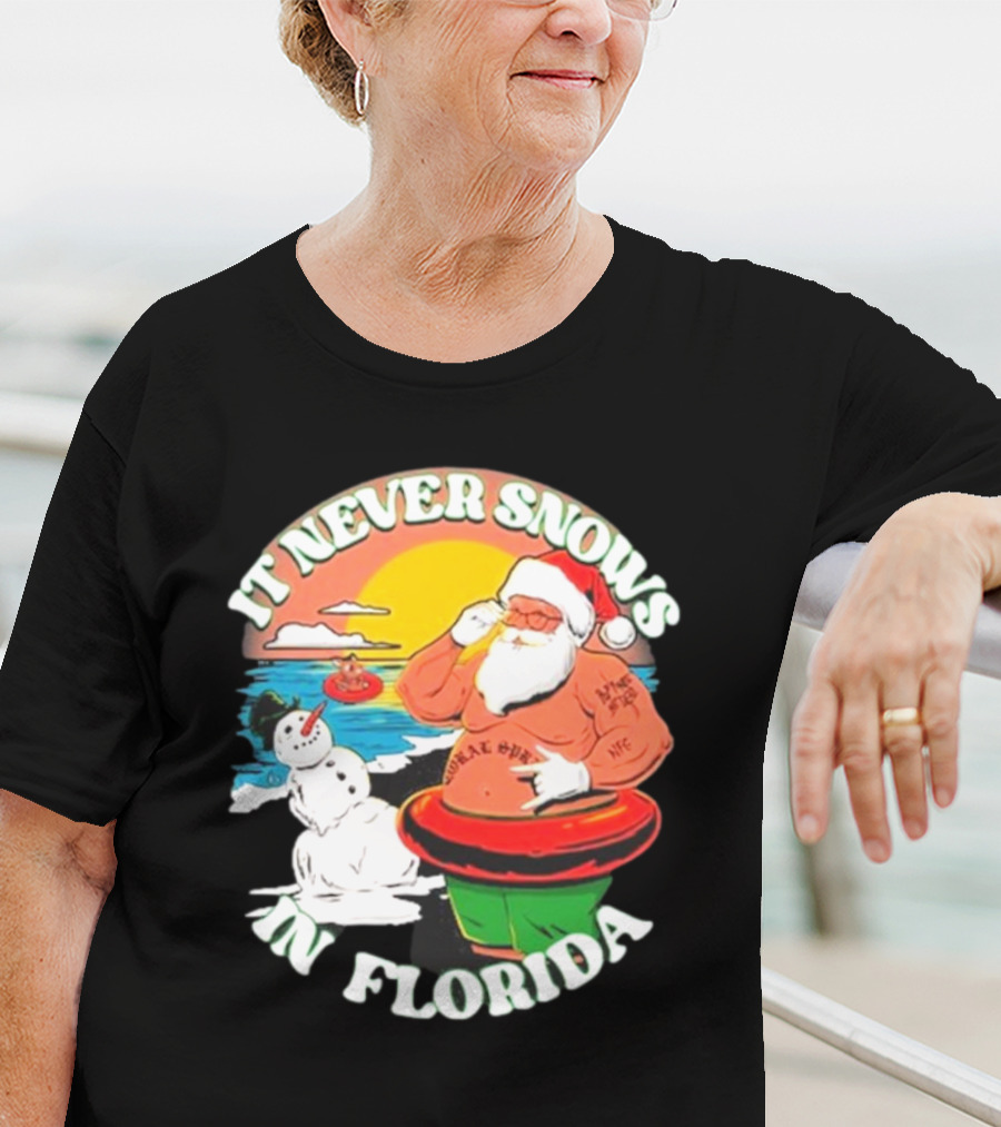 New Found Glory Santa Sunbathing It Never Snows In Florida T-Shirt