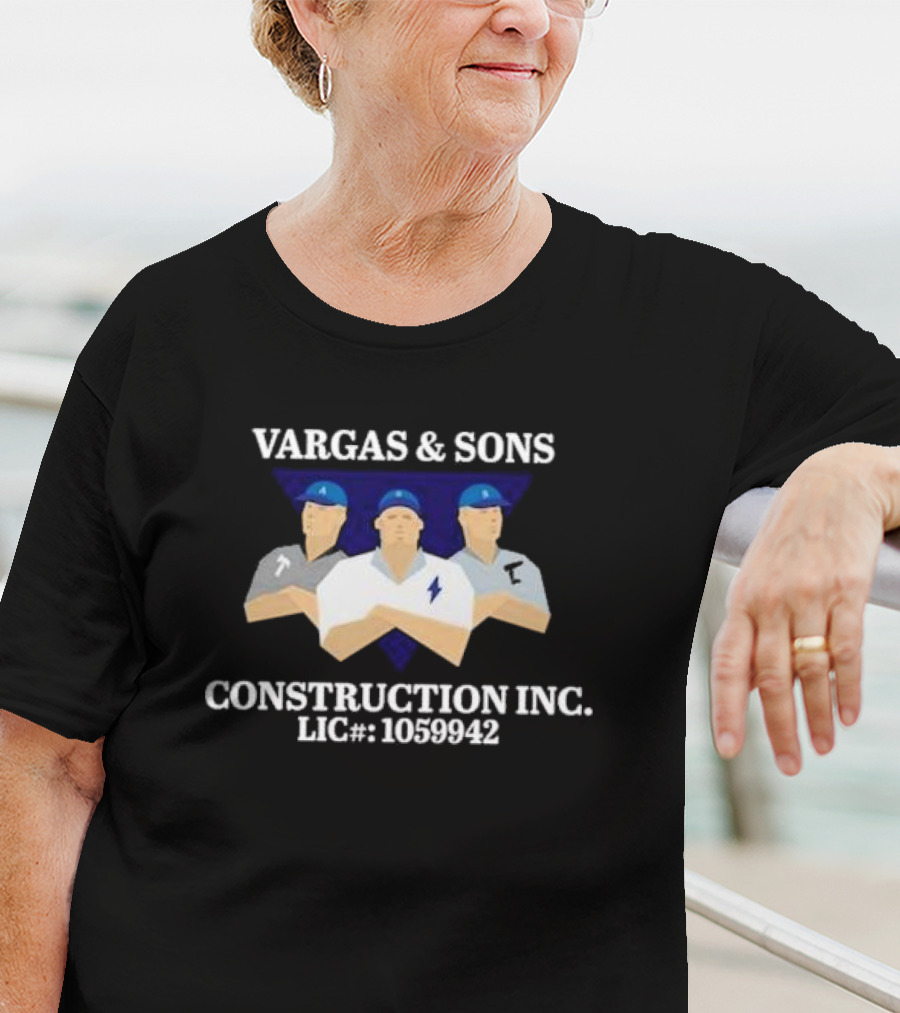 Vargas And Sons Construction Inc Lic 1059942 T-Shirt