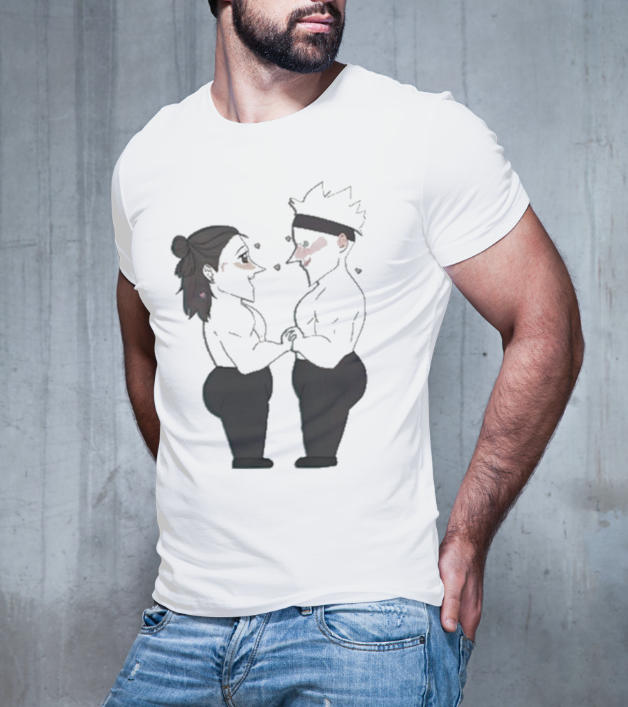 Buboosenchan’s Anime Couple Romance Holding Hands T-Shirt