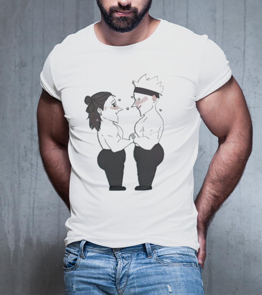 Buboosenchan’s Anime Couple Romance Holding Hands T-Shirt