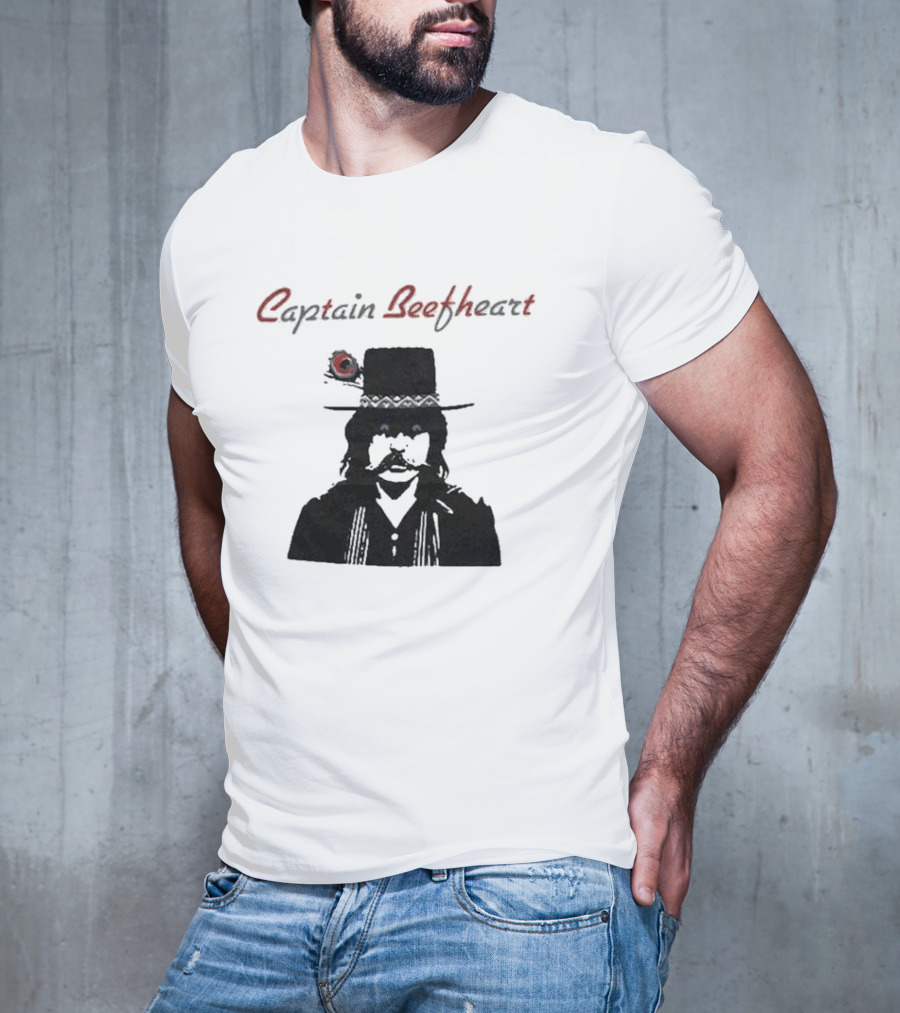 Captain Beefheart Iconic Hat And Mustache T-Shirt