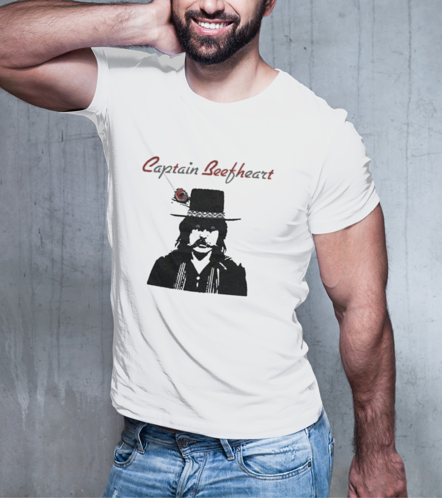 Captain Beefheart Iconic Hat And Mustache T-Shirt