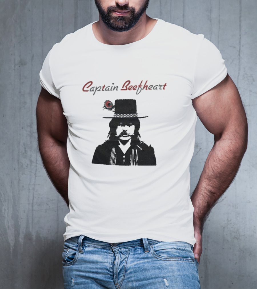 Captain Beefheart Iconic Hat And Mustache T-Shirt