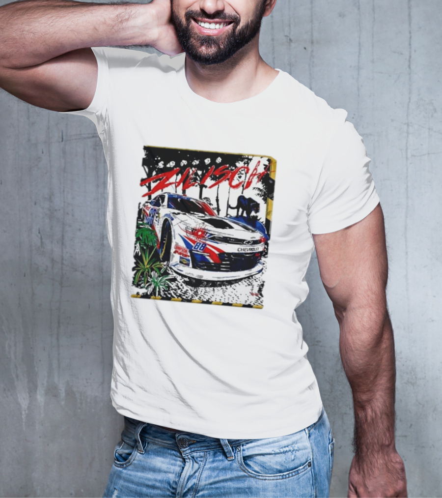 Zilisch 88 Chevrolet Racing Car Jungle Scene T-Shirt