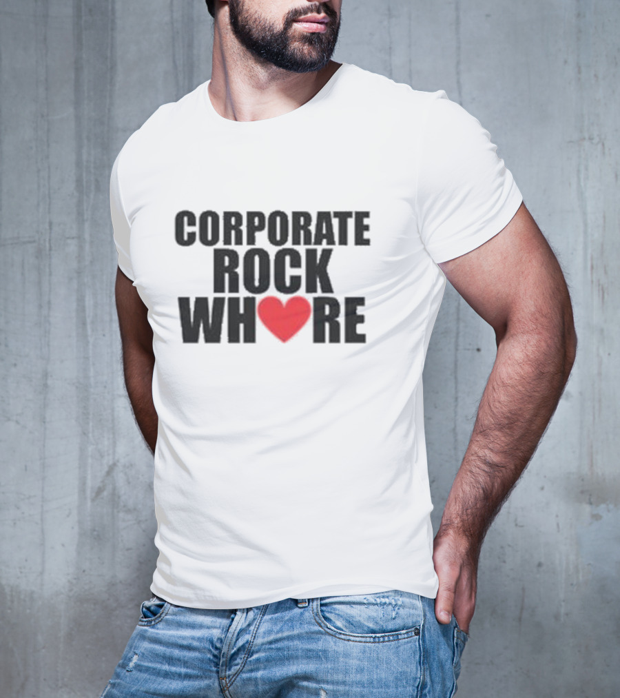 Corporate Rock Whore Halsey Heart T-Shirt