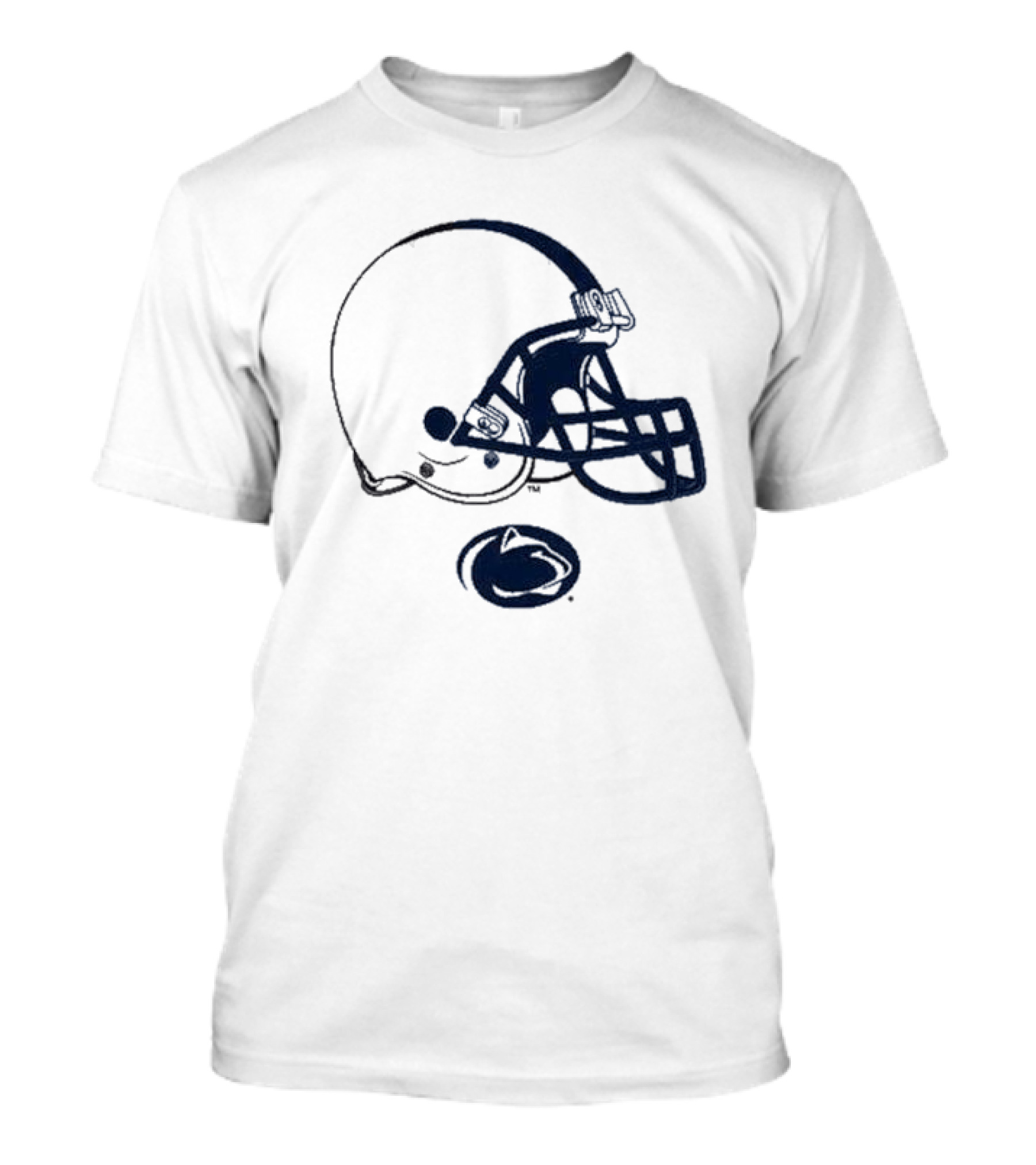Penn State Nittany Lions Football White Helmet T-Shirt