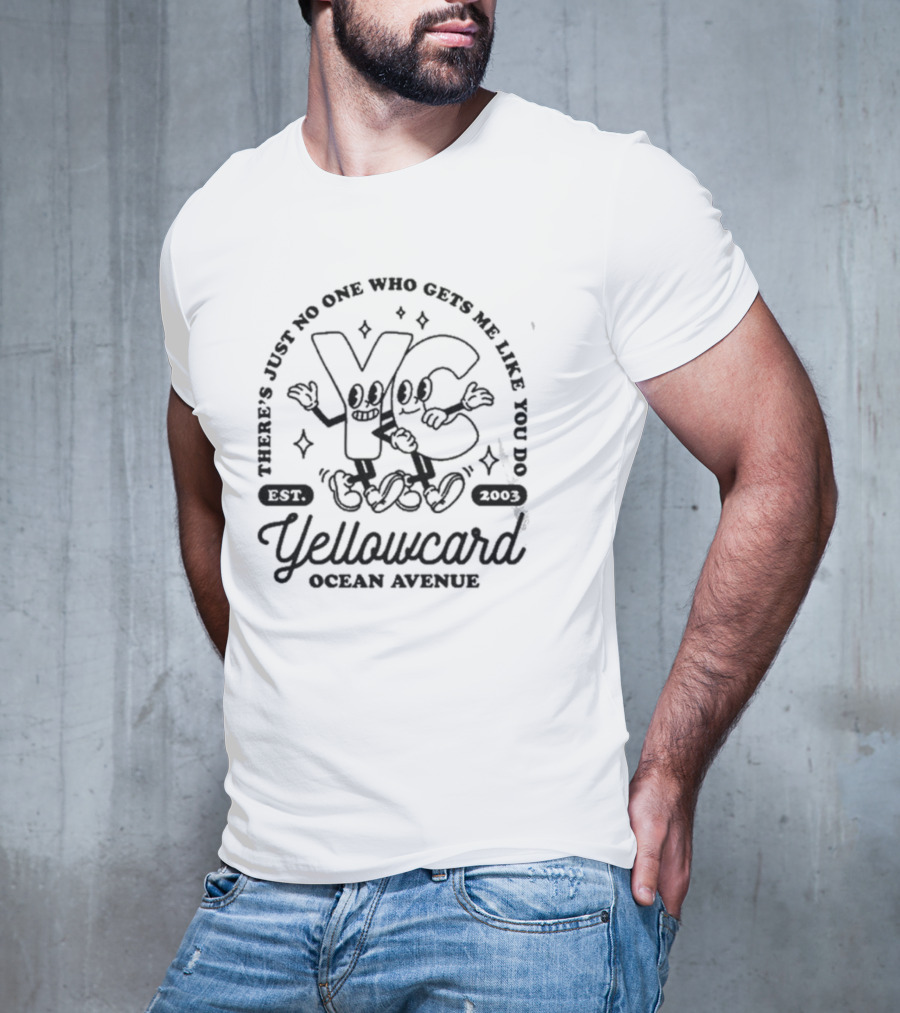 Yellowcard Ocean Avenue There's Just No One Who Gets Me Like You Do YC Est 2003 T-Shirt