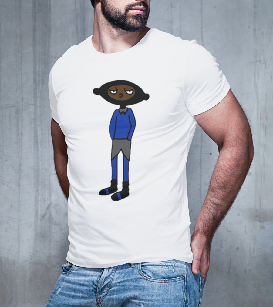 Yuno Miles Stay Calm Blue Outfit Cartoon Character T-Shirt