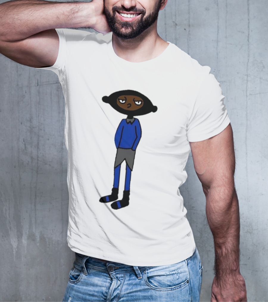 Yuno Miles Stay Calm Blue Outfit Cartoon Character T-Shirt