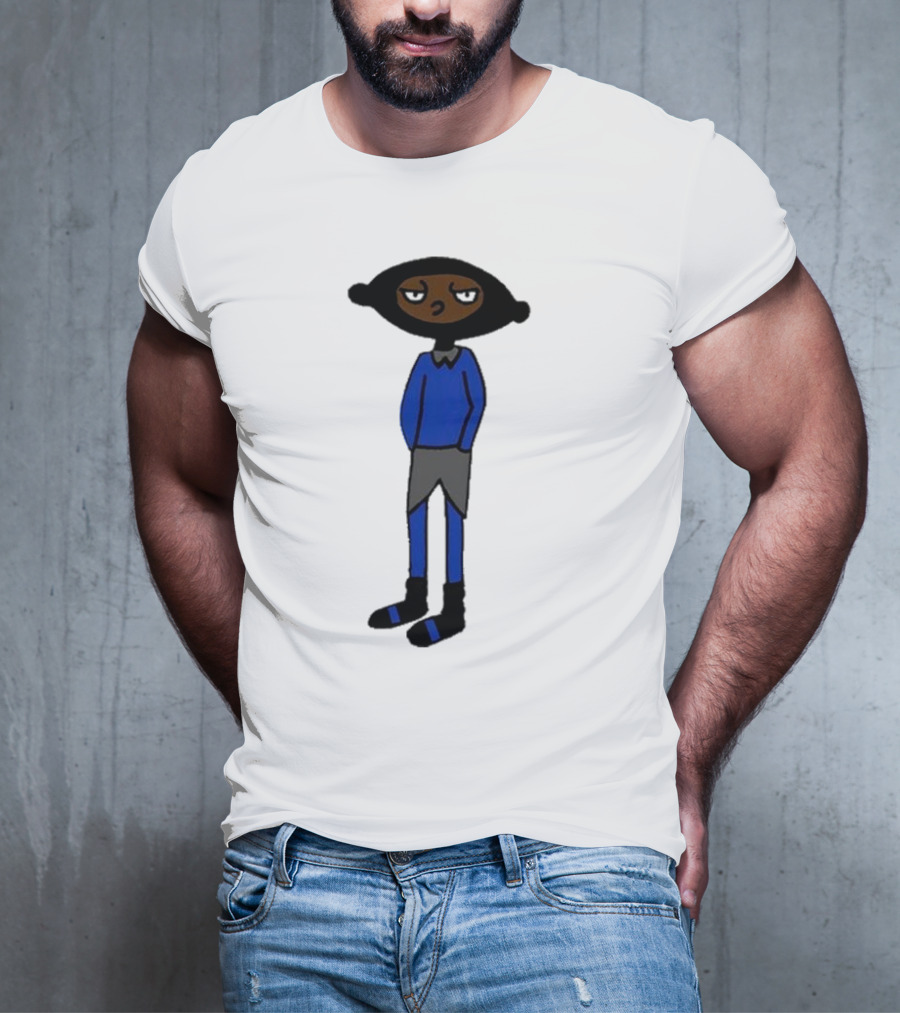 Yuno Miles Stay Calm Blue Outfit Cartoon Character T-Shirt