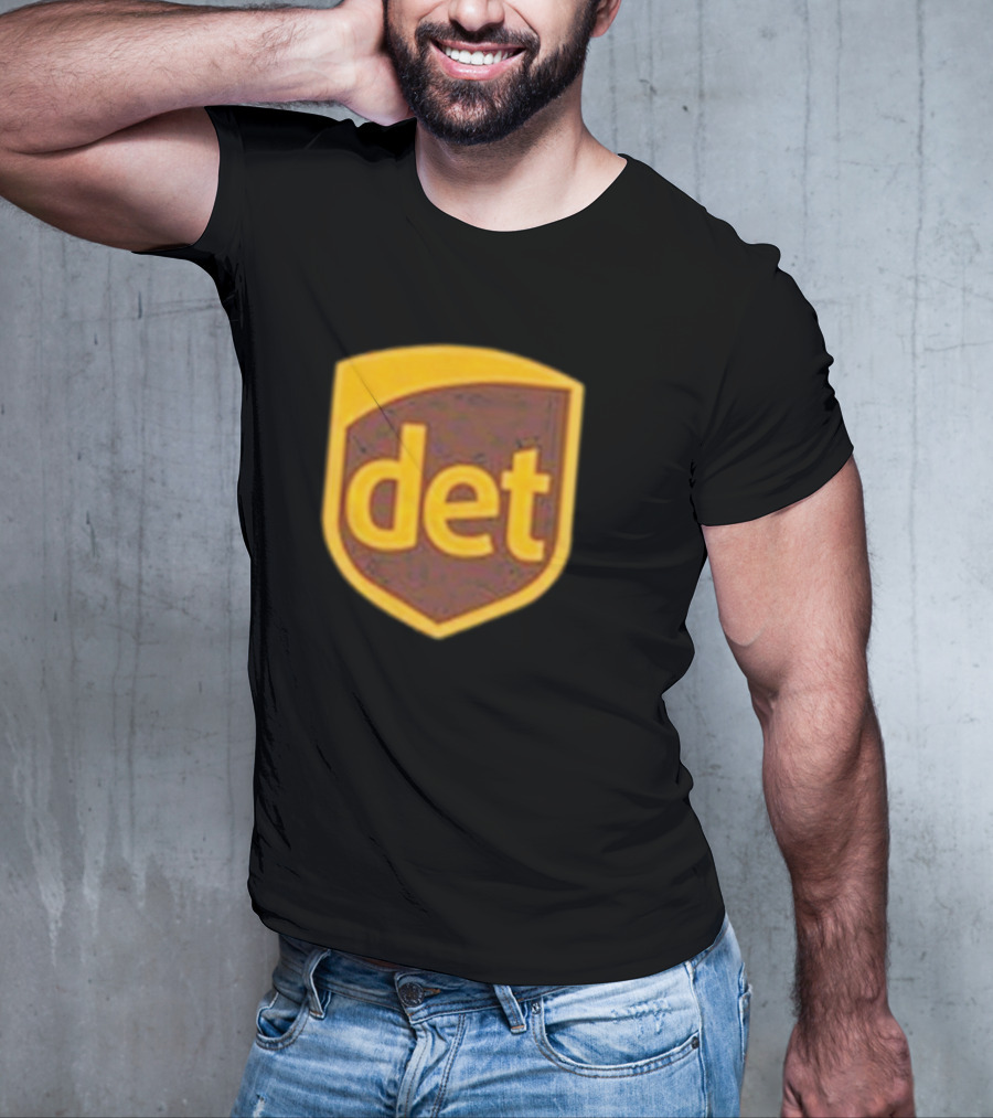 Amon-Ra Wearing Det Saint Brown Football T-Shirt