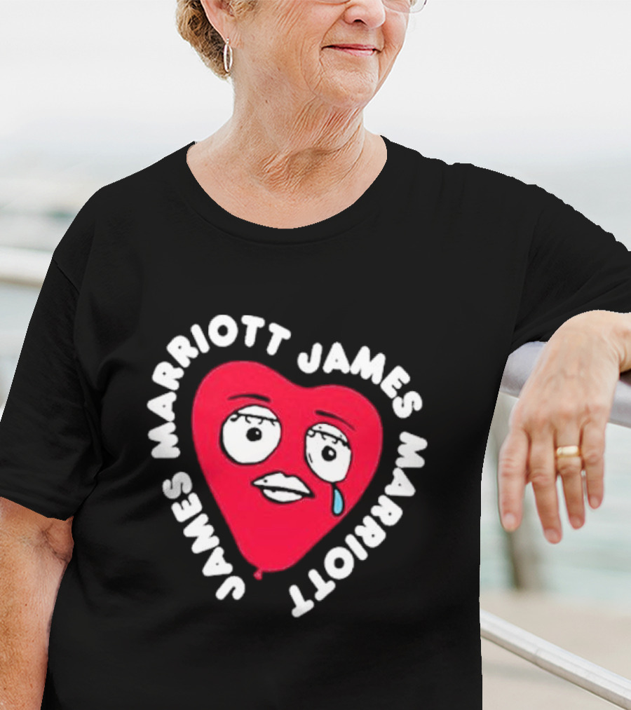 James Marriott Heart Face Are We There Yet T-Shirt