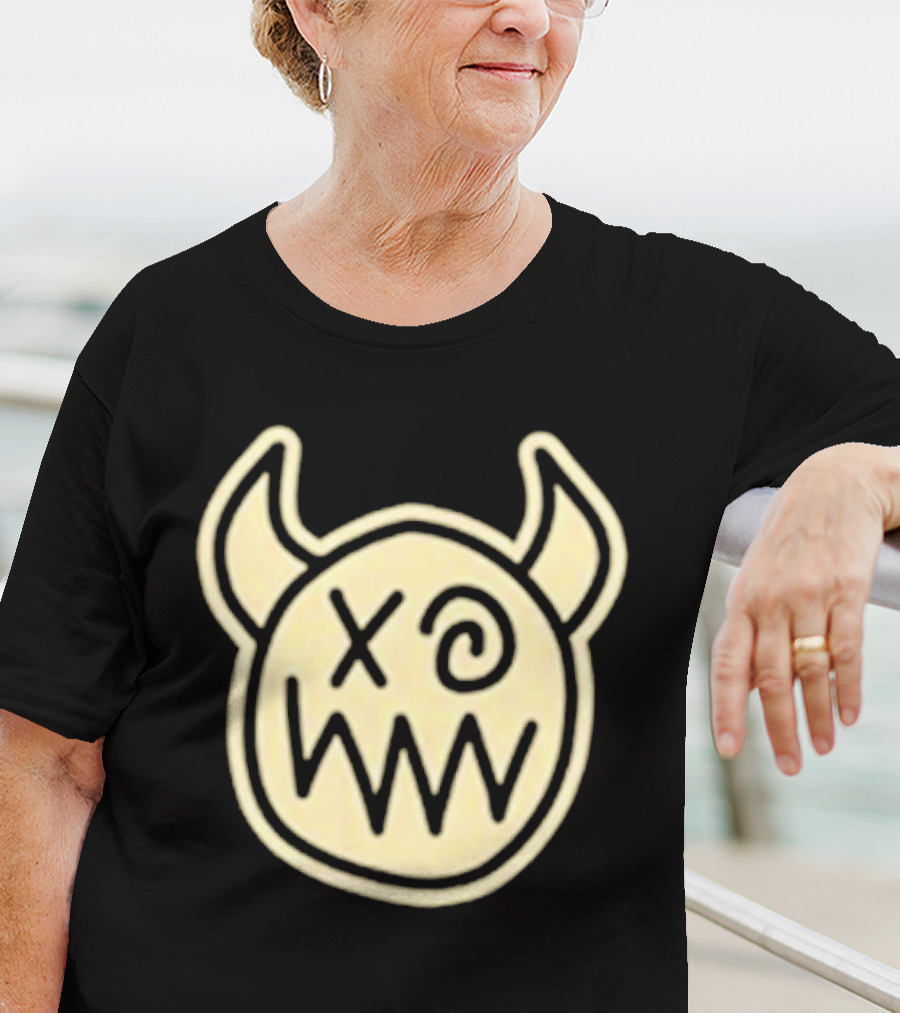 Joey Valence And Brae Double XP Demon Icon With Horns And Crossed Eyes T-Shirt