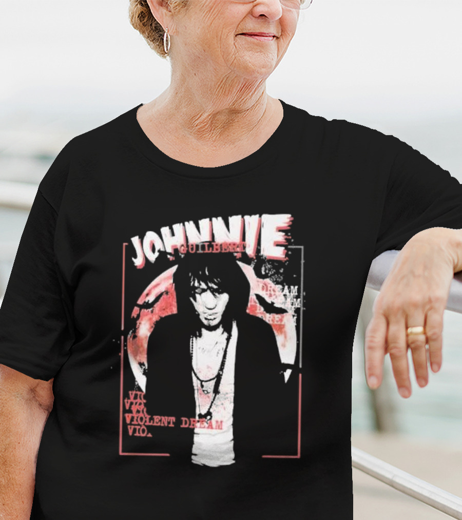 Johnnie Guilbert Moon Background Violent Dream T-Shirt