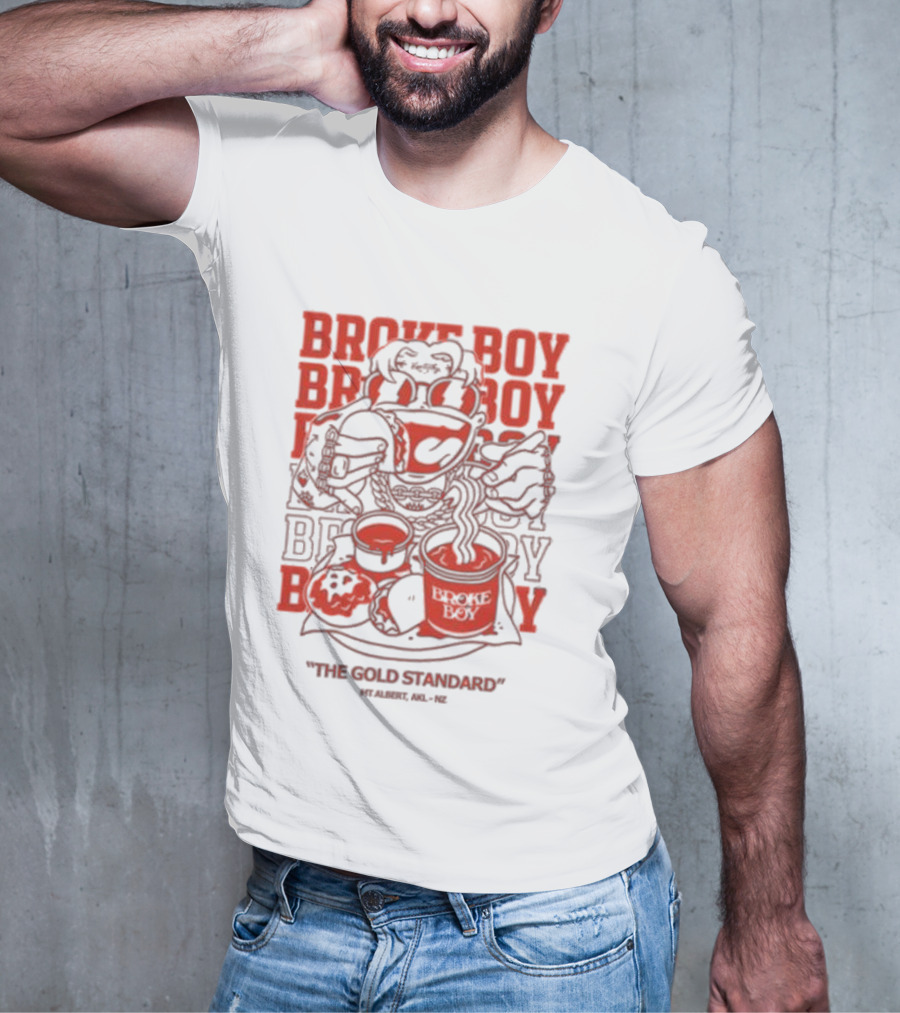 Broke Boy The Gold Standard Mt Albert AKL NZ T-Shirt