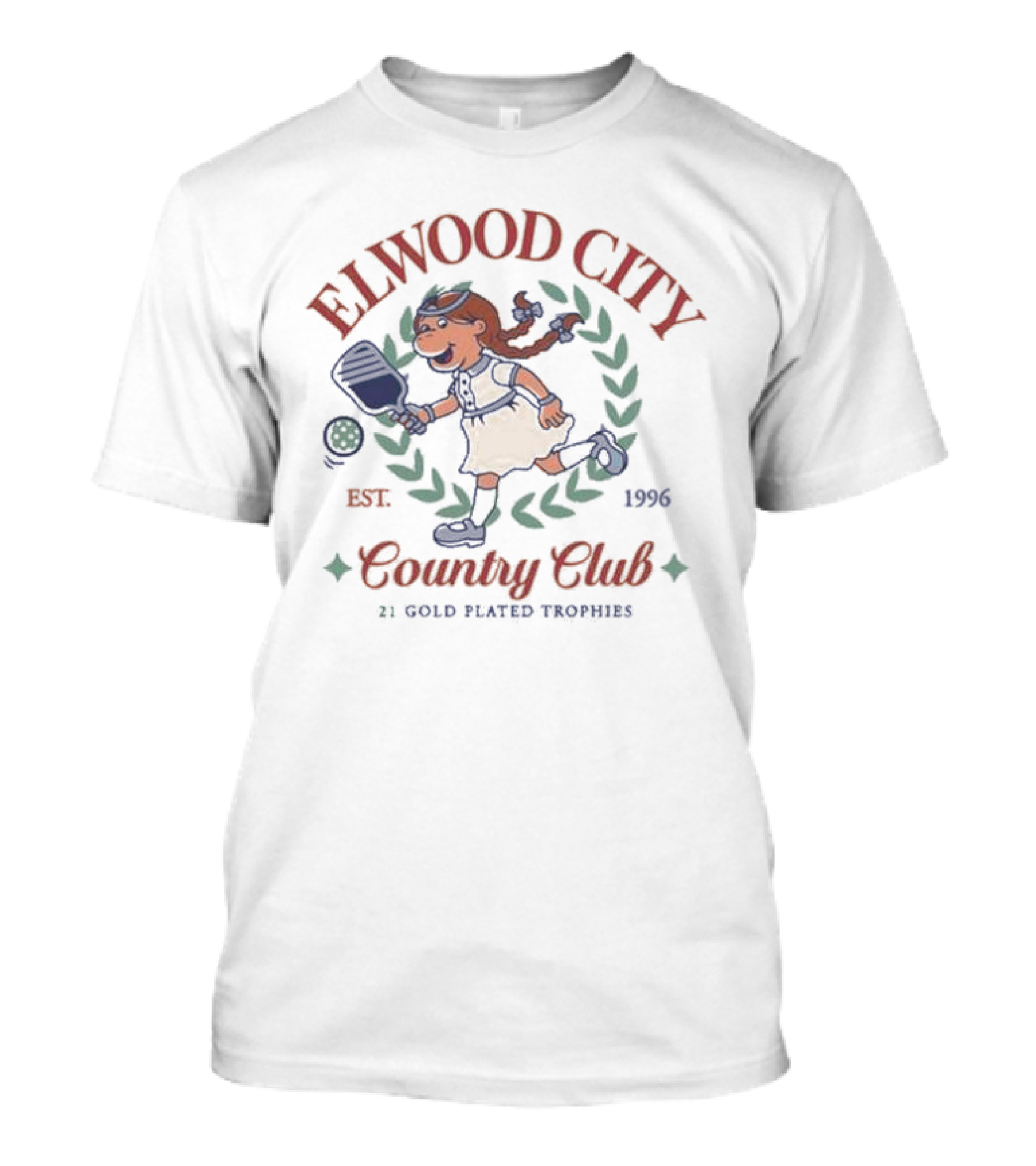 ELWOOD CITY COUNTRY CLUB EST. 1996 21 GOLD PLATED TROPHIES T-Shirt