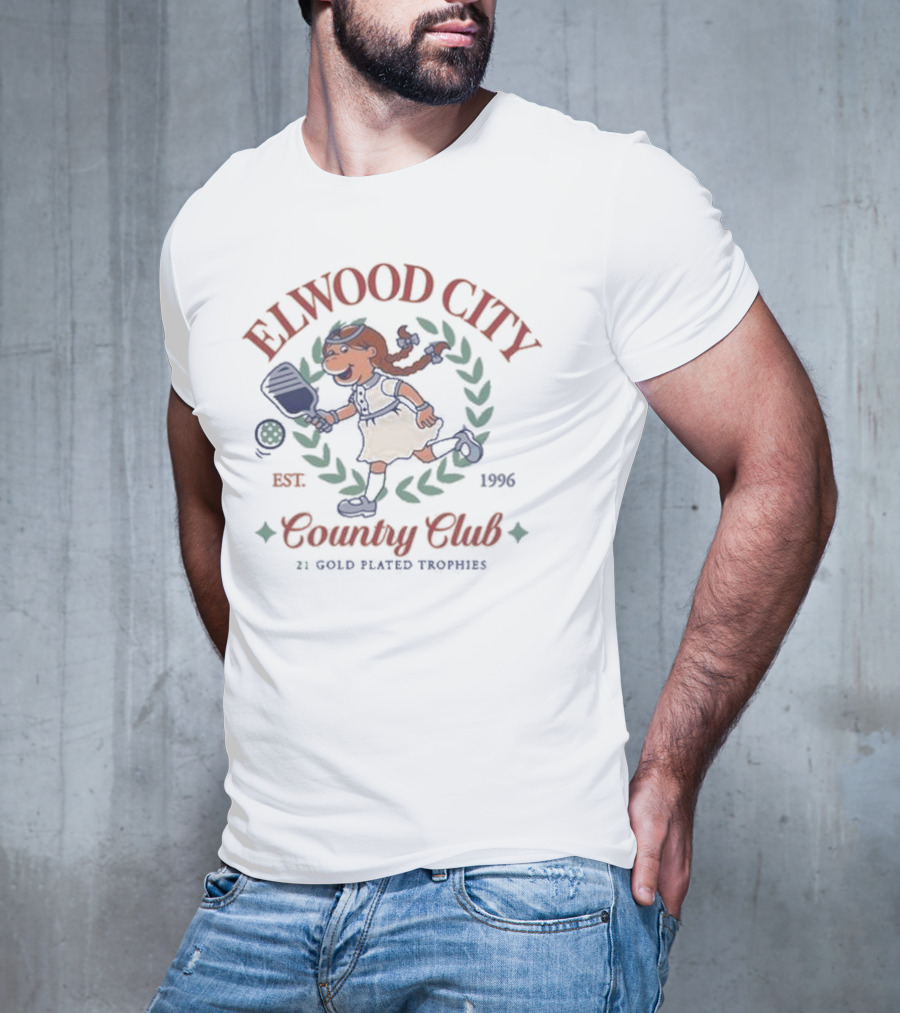 ELWOOD CITY COUNTRY CLUB EST. 1996 21 GOLD PLATED TROPHIES T-Shirt