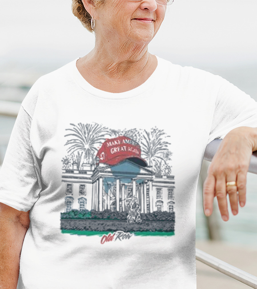 Make America Great Again Hat White House Old Row T-Shirt