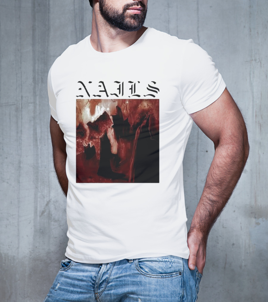 NAILS Abandon All Life Dark Abstract T-Shirt