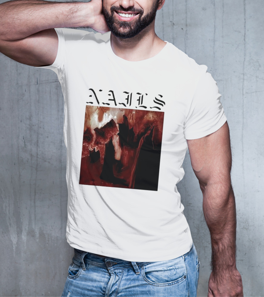 NAILS Abandon All Life Dark Abstract T-Shirt