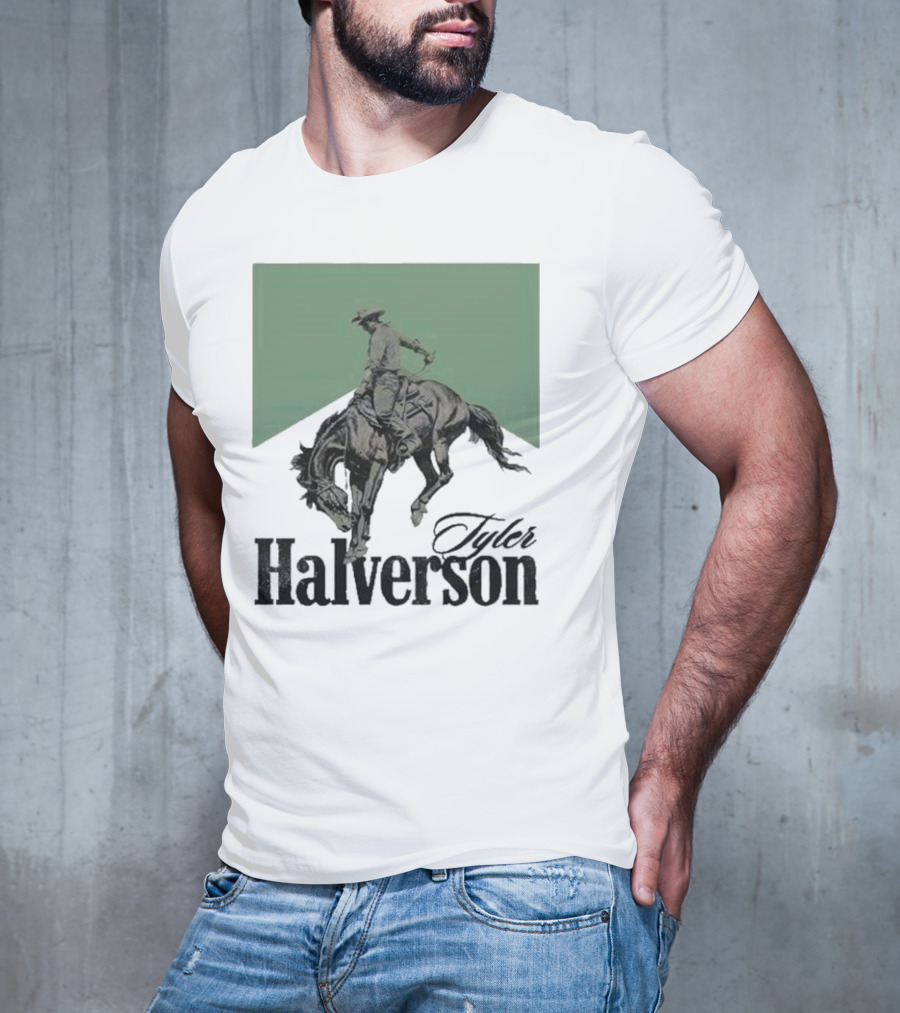 Tyler Halverson Bucking Horse Chevron T-Shirt