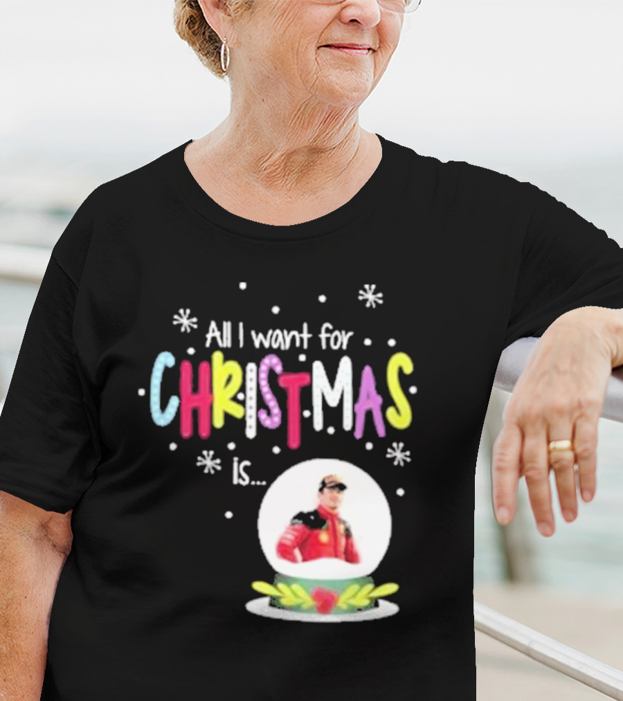 All I Want For Christmas Is Charles Leclerc Snow T-Shirt