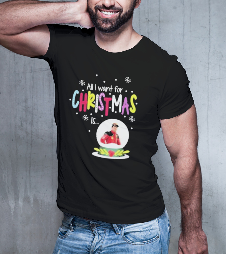 All I Want For Christmas Is Charles Leclerc Snow T-Shirt